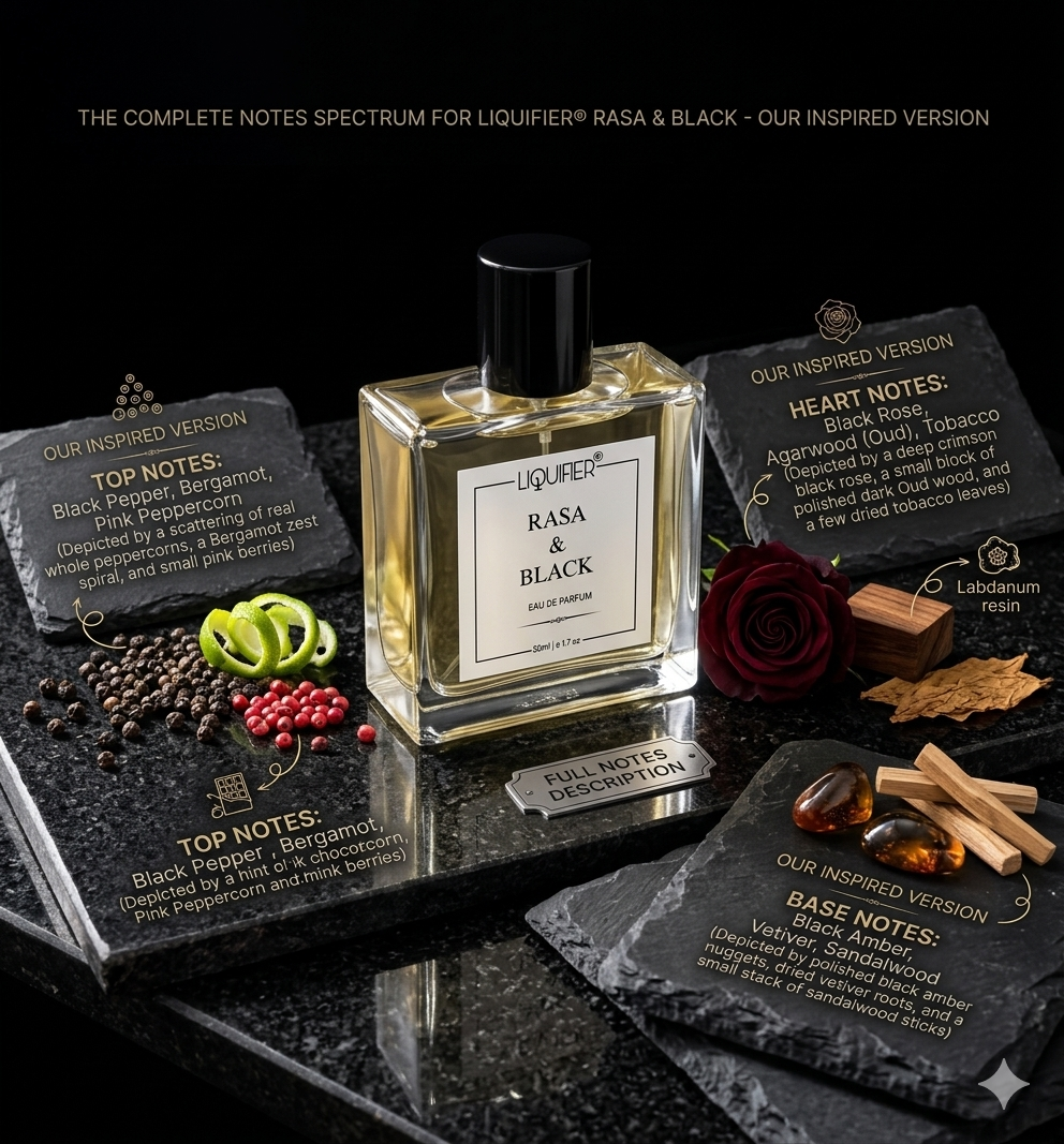 Rasa & Black - Inspired perfume | LiquifierPerfume