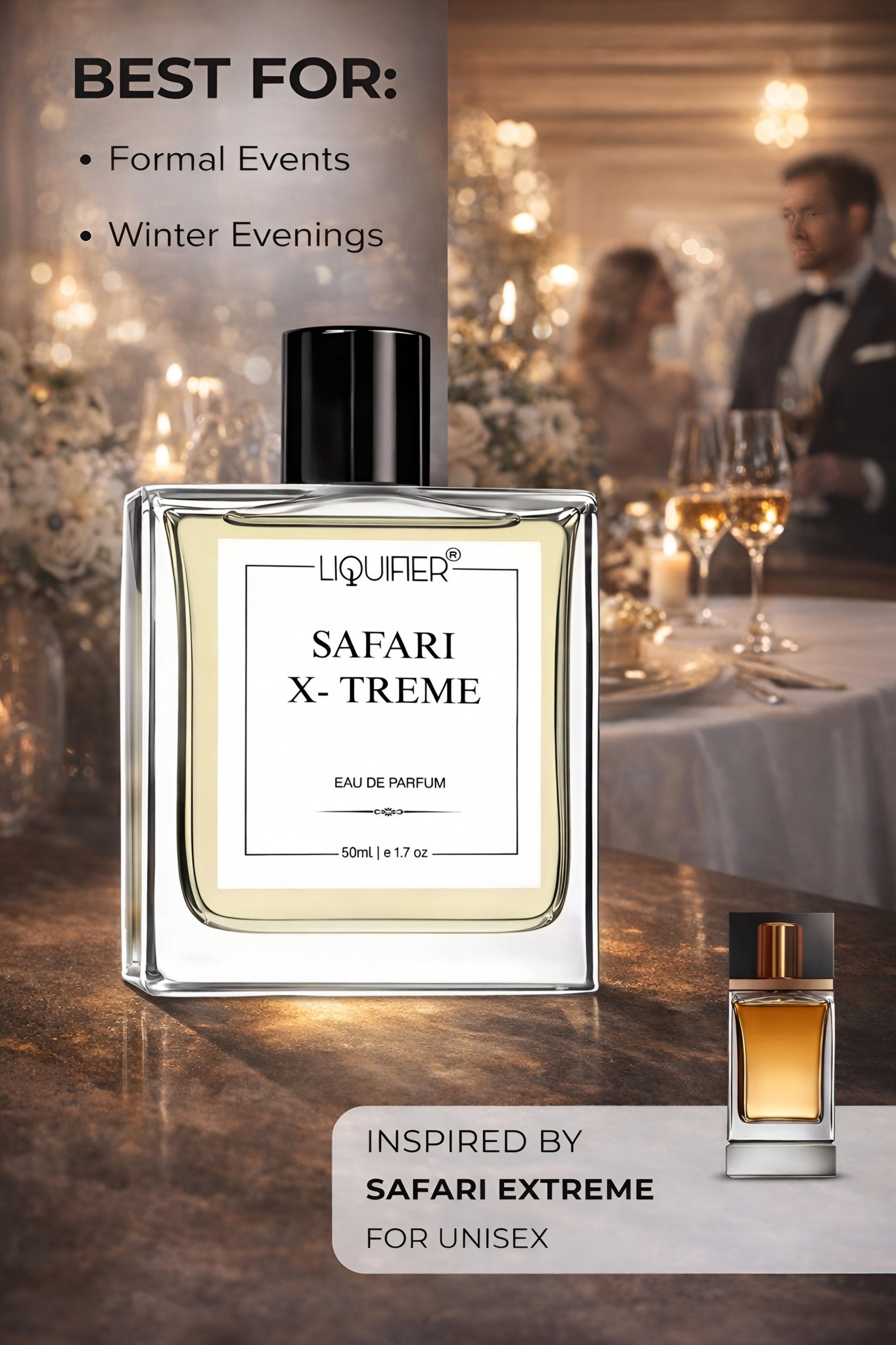 Safari X-treme Inspired Perfume – A Scent of Intensity & Exploration | LiquifierPerfume
