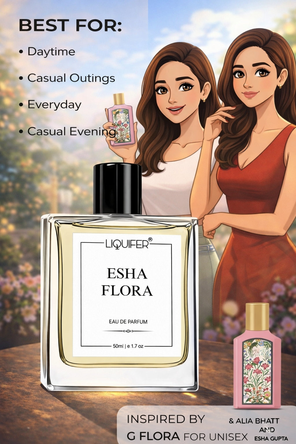 Esha & Flora - Inspired perfume | liquifierperfume