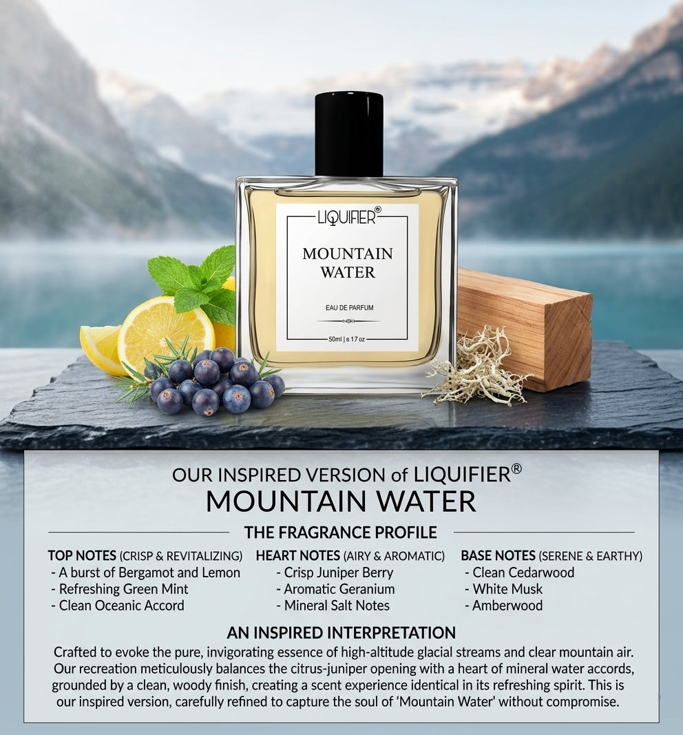 Mountain Water - Inspired Perfume | LiquifierPerfume